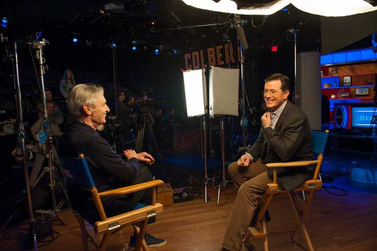 David Steinberg with Stephen Colbert on Showtime's Inside Comedy